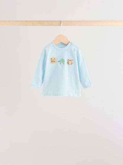 Blue Safari Baby Top & Leggings 6 Piece Set (0mths-3yrs) image 2