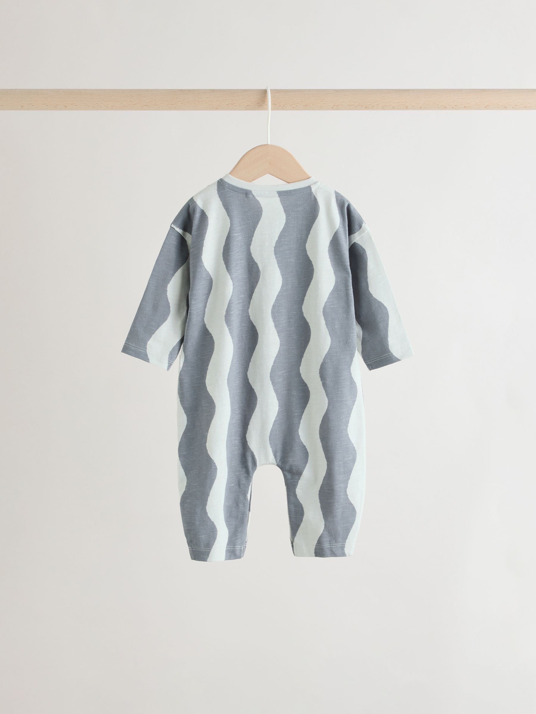 Grey Scandi Cactus Baby Rompers 3 Pack image 6