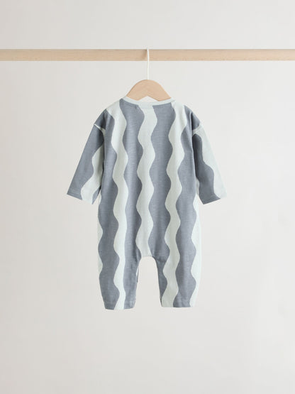 Grey Scandi Cactus Baby Rompers 3 Pack image 6