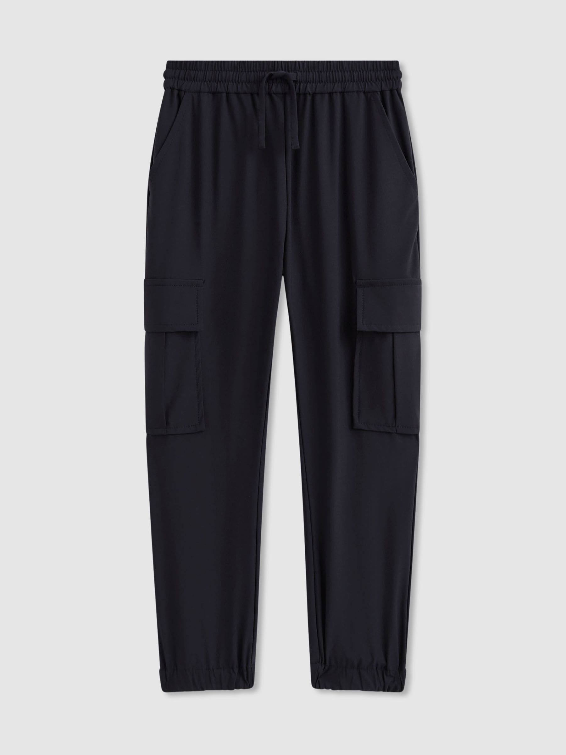 Reiss Navy Lucian 13-14 yrs Technical Drawstring Trousers image 1