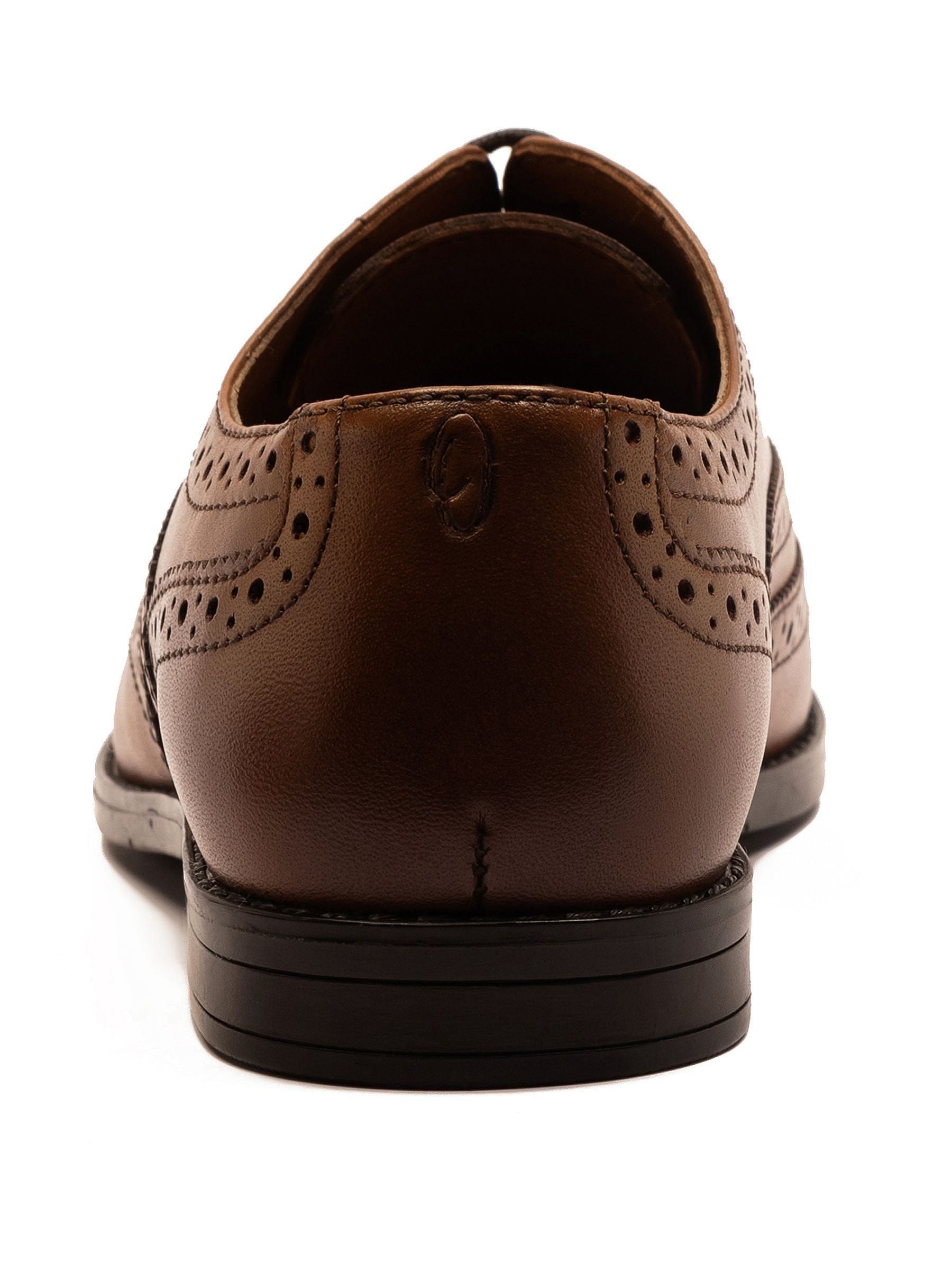 Off The Hook Brown Waldew Leather Lace-Up Formal Brogue Shoes image 4
