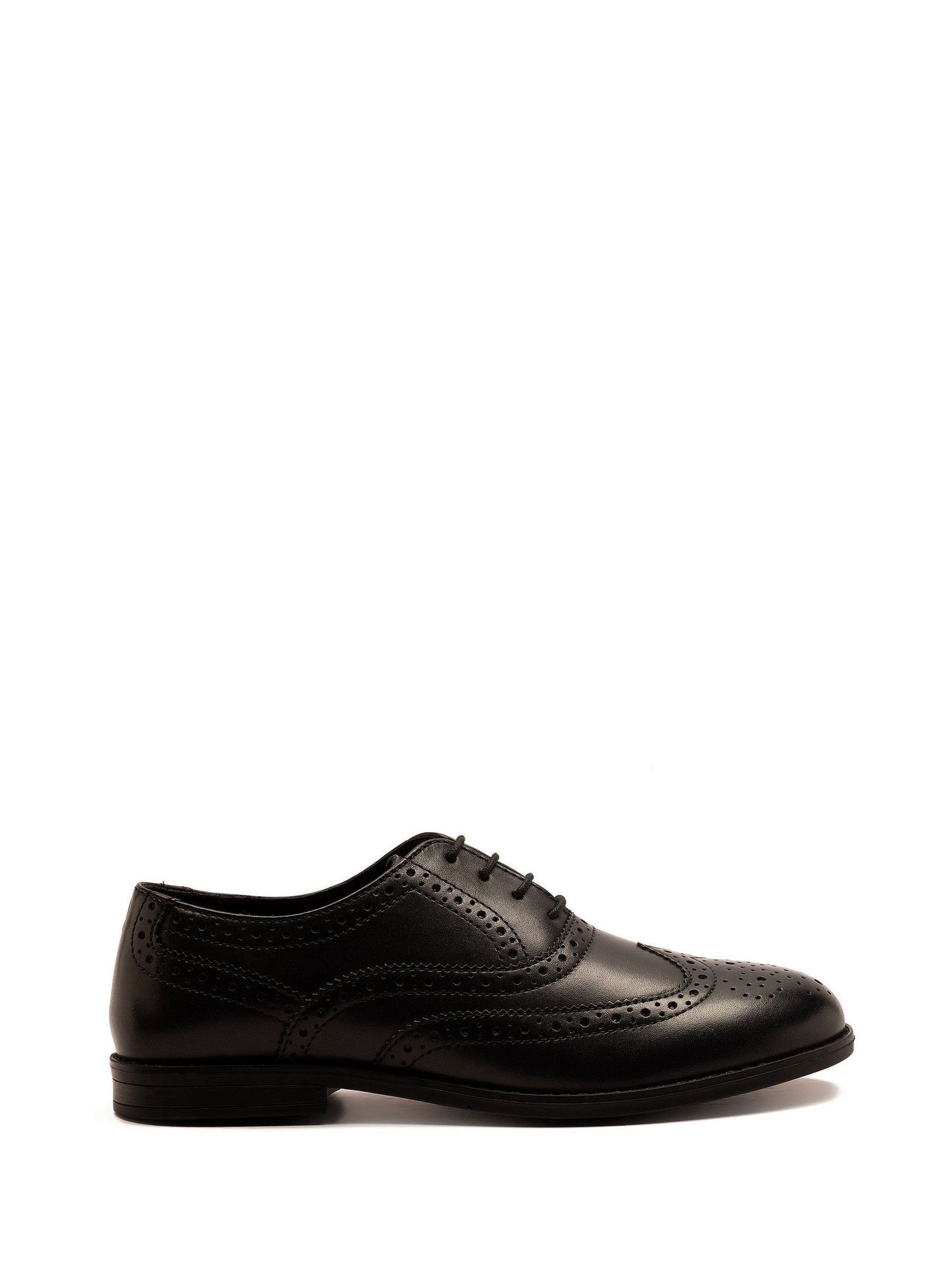 Off The Hook Black Waldew Leather Lace-Up Formal Brogue Shoes image 2
