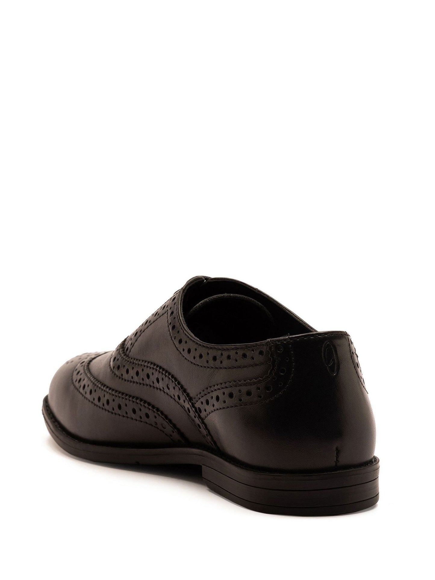 Off The Hook Black Waldew Leather Lace-Up Formal Brogue Shoes image 3