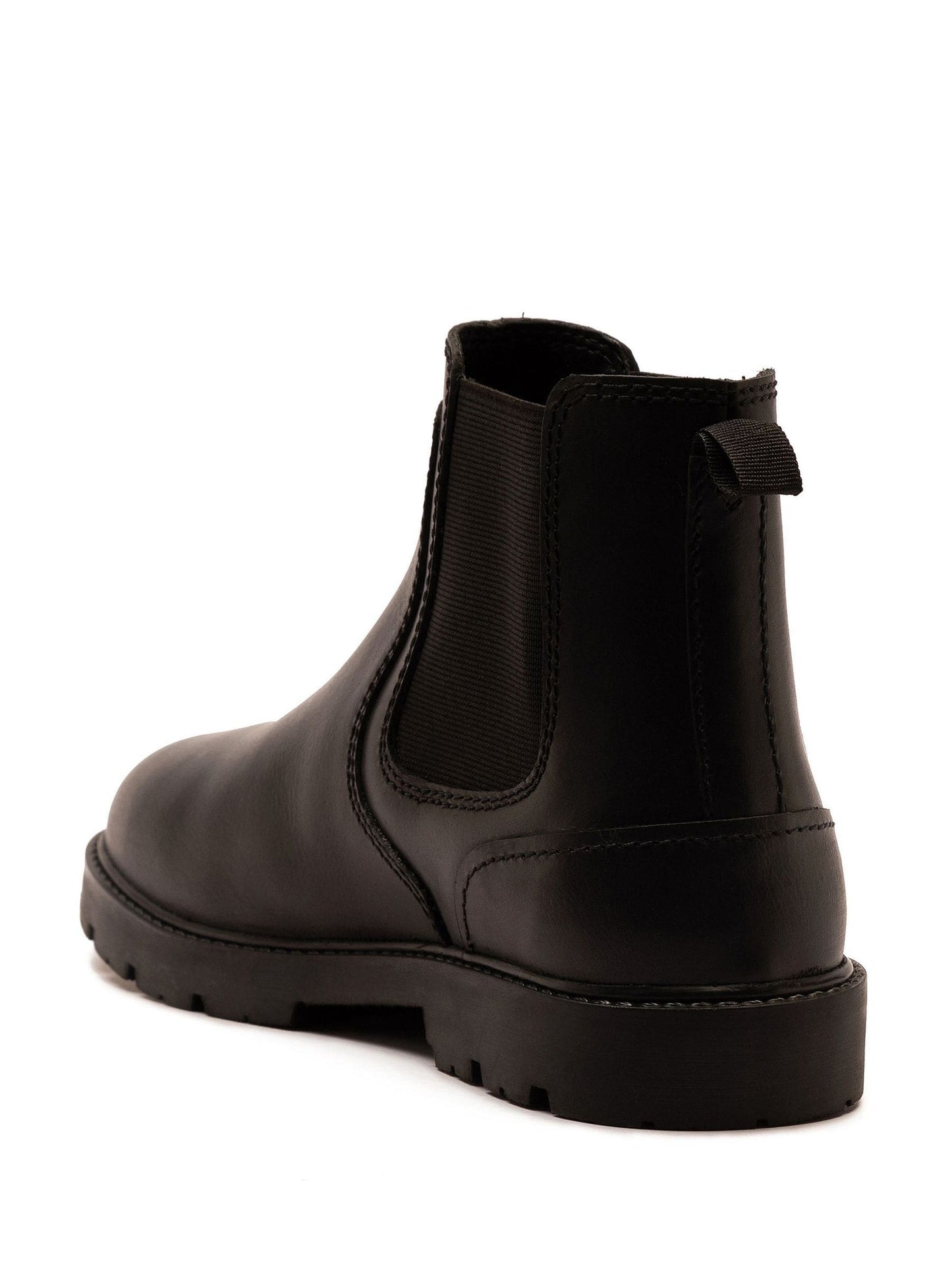Off The Hook Black Vader Leather Formal Chelsea Boots image 3