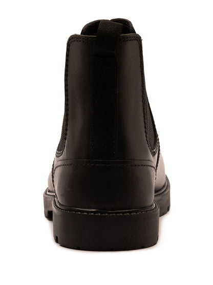 Off The Hook Black Vader Leather Formal Chelsea Boots image 5