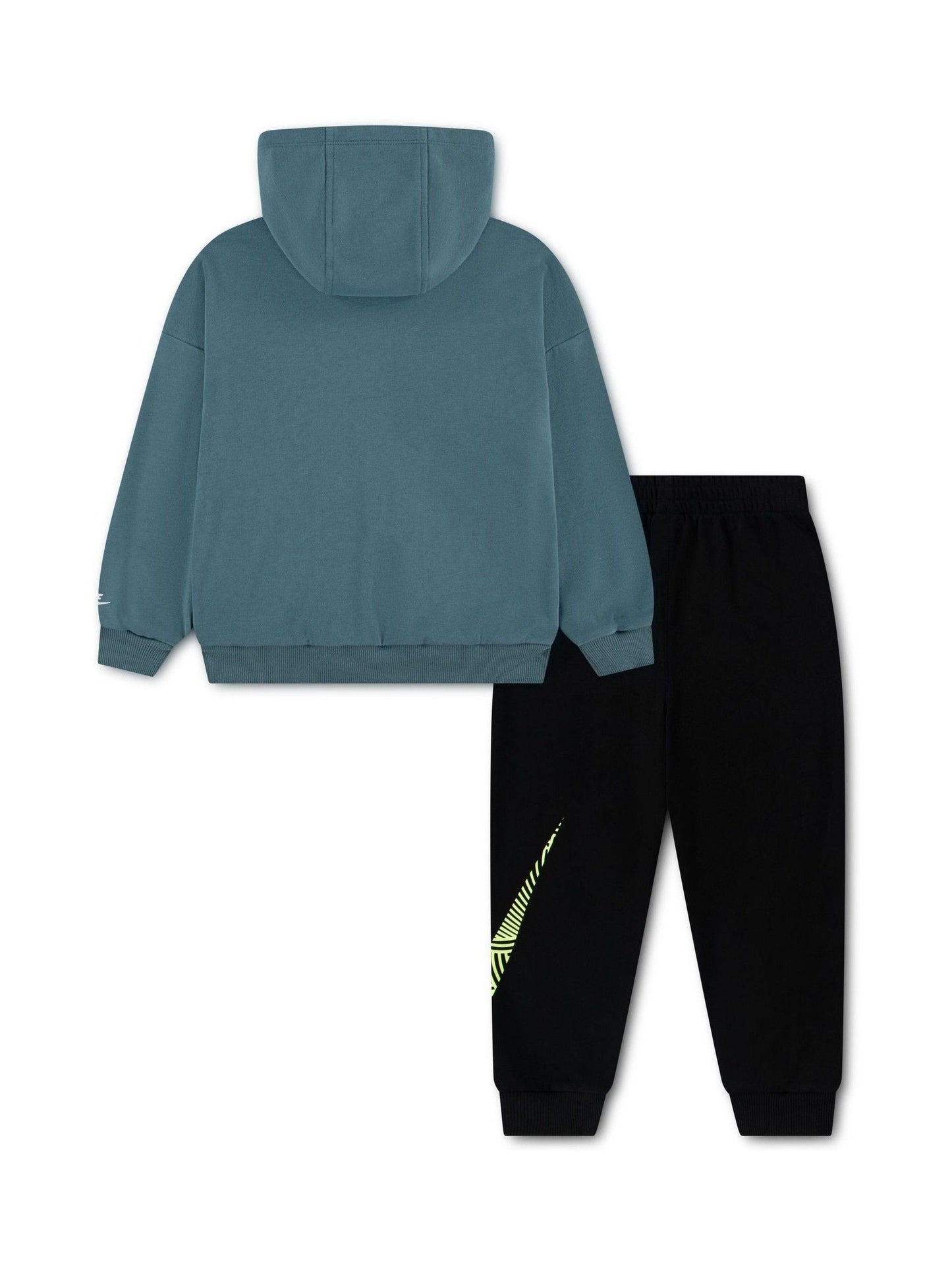 Nike Black Little Kids ITZ Oversized Hoodie and Joggers Tracksuit Set image 3