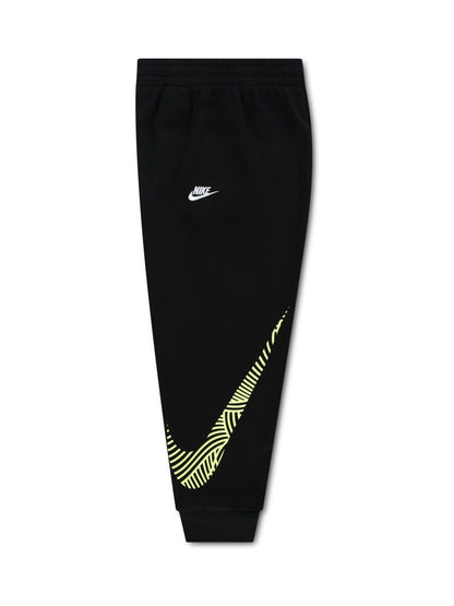 Nike Black Little Kids ITZ Oversized Hoodie and Joggers Tracksuit Set image 4