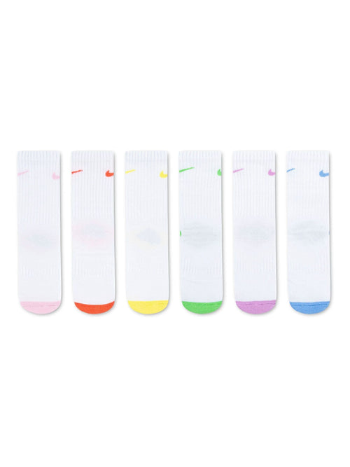 Nike Pink Smiley Heel Socks 6 Pack image 1
