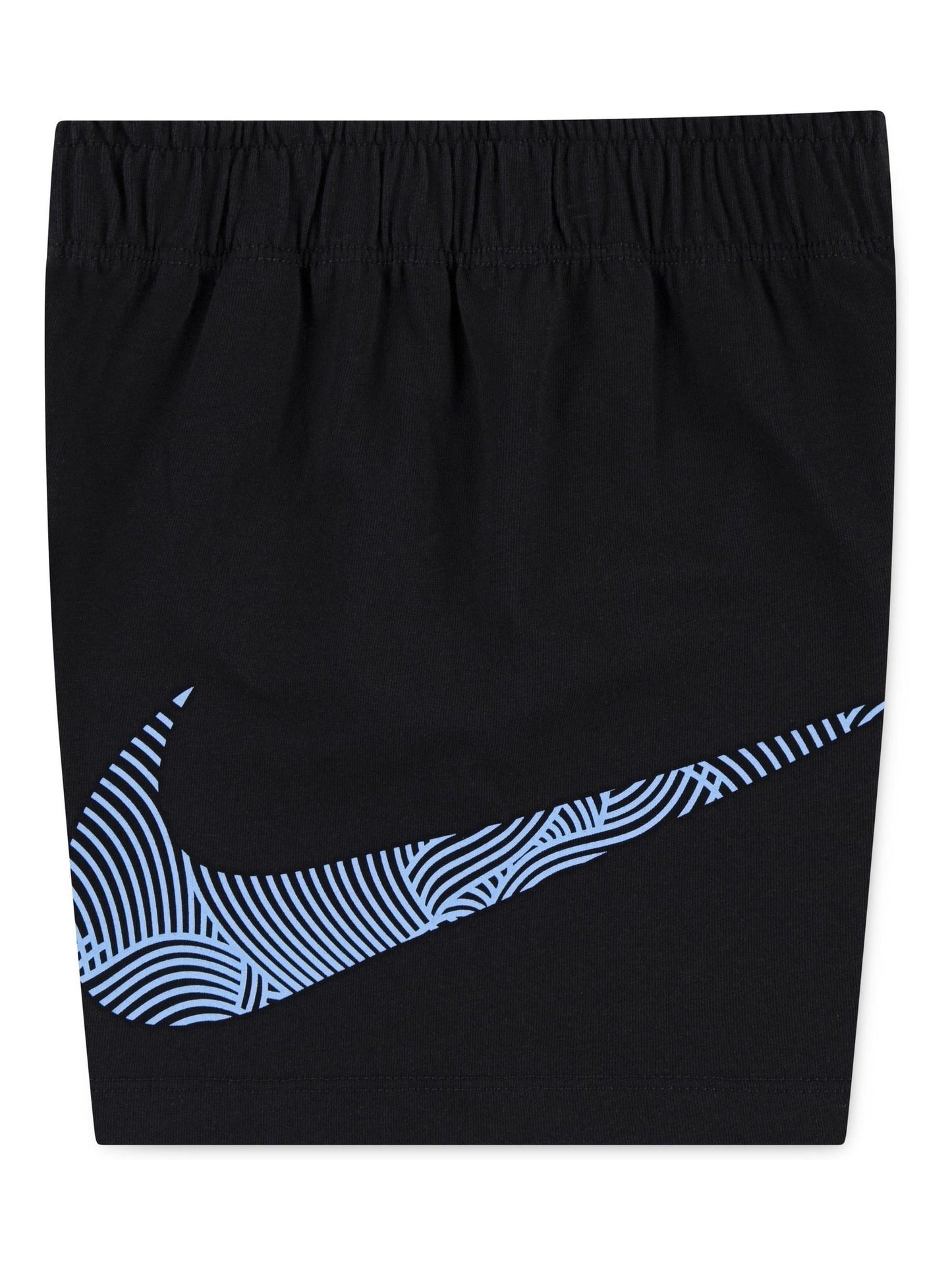Nike Black Little Kids ITZ Relaxd Jersey Printed Tshirt and Shorts Set image 3