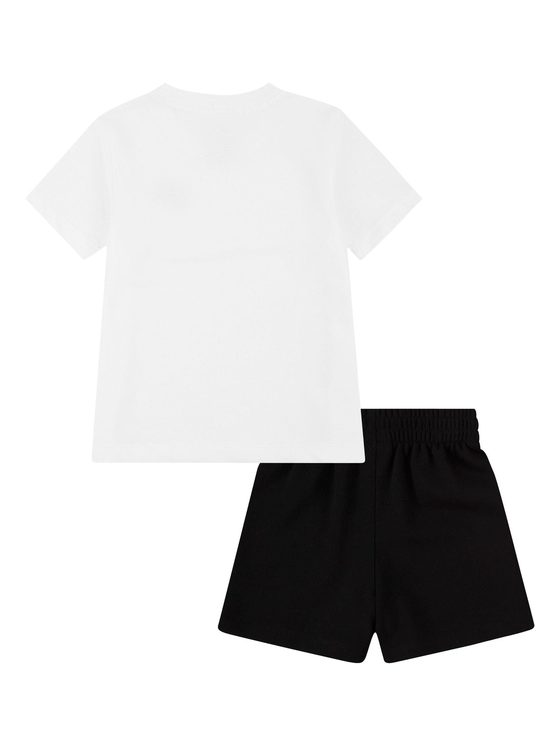 Nike Black Small Logo T-Shirt And Shorts Set image 2