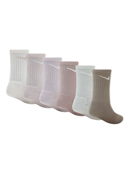 Nike Cream Performance Crew Socks 6 Pack - image 2