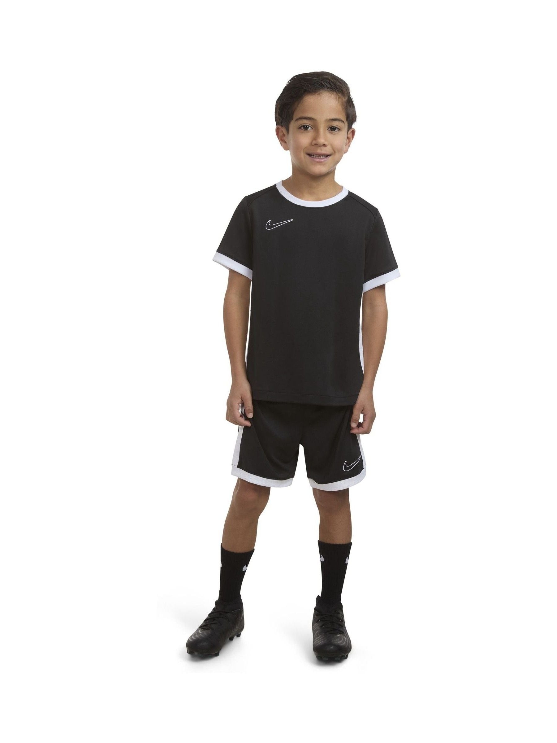 Nike Black Dri-FIT Academy T-Shirt and Shorts Set image 3
