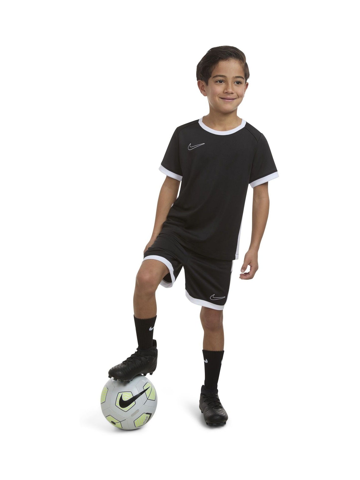 Nike Black Dri-FIT Academy T-Shirt and Shorts Set image 4