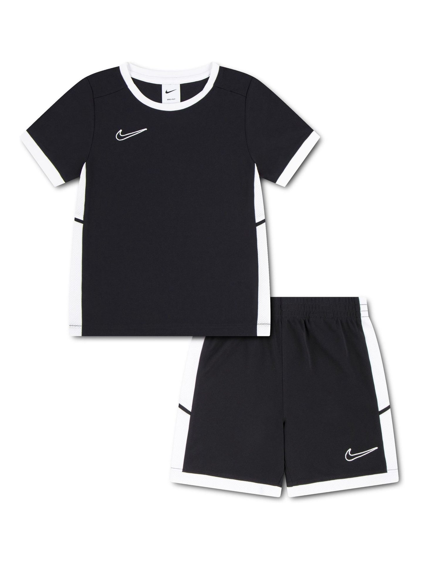 Nike Black Dri-FIT Academy T-Shirt and Shorts Set image 5