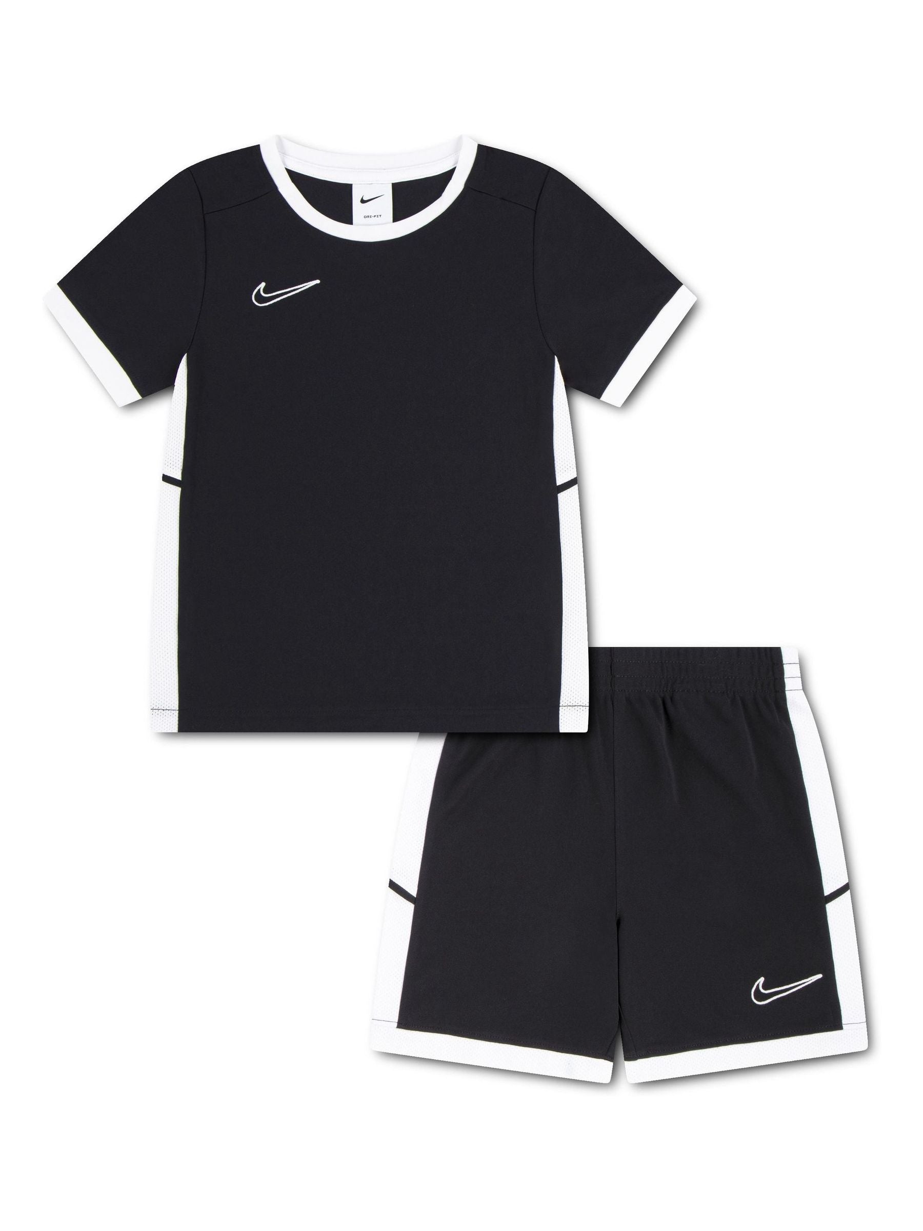 Nike Black Dri-FIT Academy T-Shirt and Shorts Set image 5
