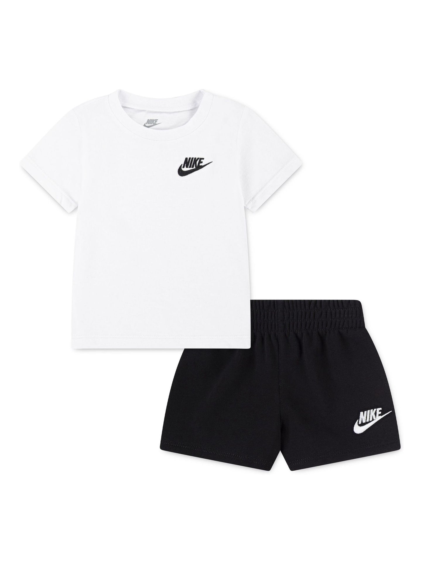 Nike Black Infant Small Logo T-Shirt and Shorts Set image 1
