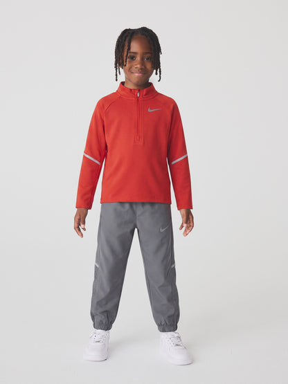 Nike Grey Dri-FIT Miler Half Zip and Joggers Set image 1
