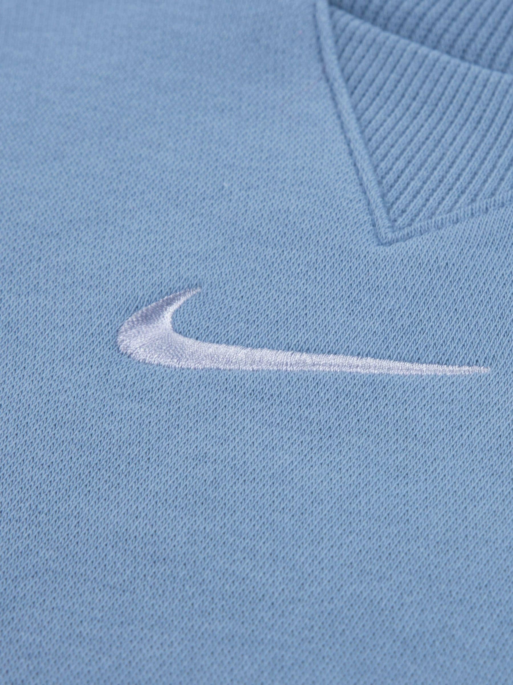 Nike Blue Little Kids Essential Marl Crew Tracksuit Set image 4
