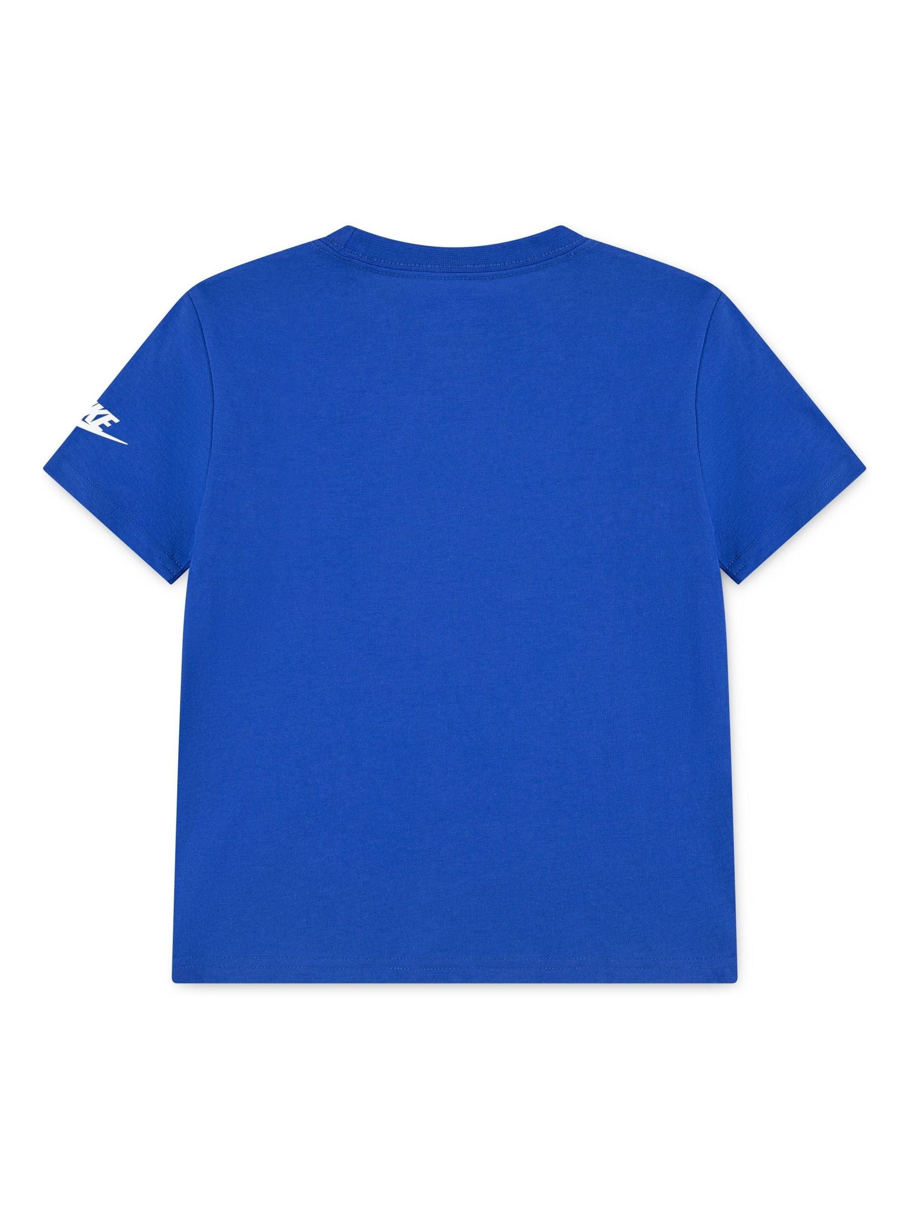 Dsiney Kidz - Nike Blue Little Kids HBR Futura T-Shirt image 2