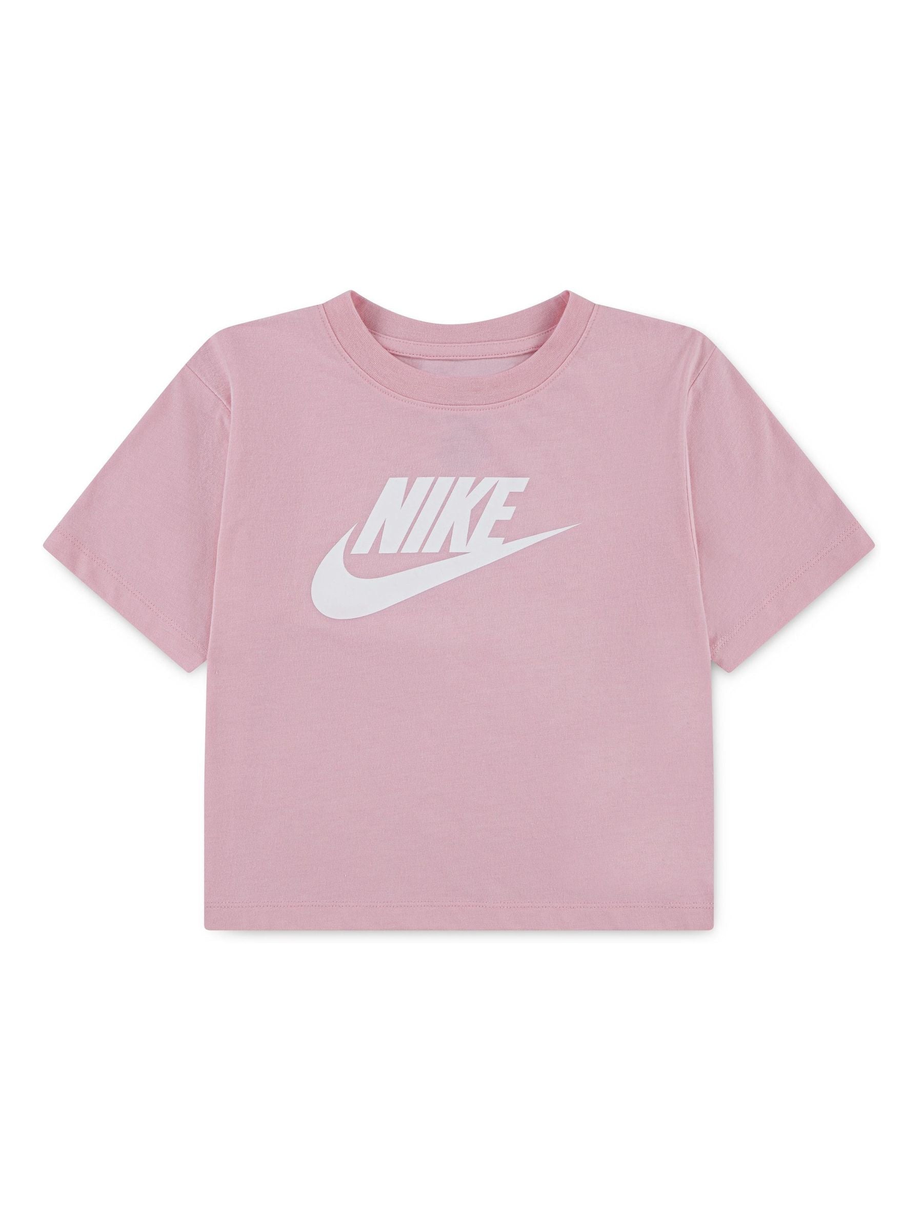 Nike Pink Little Kids HBR Club Boxy Fit T-Shirt image 1