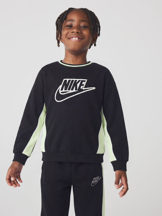 Nike Black Colour Blocked Tracksuit image 1