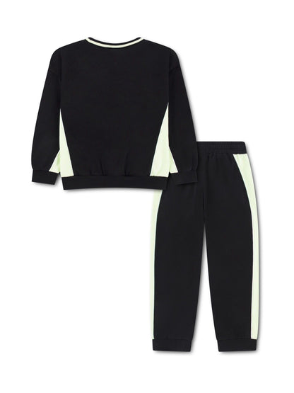 Nike Black Colour Blocked Tracksuit image 3