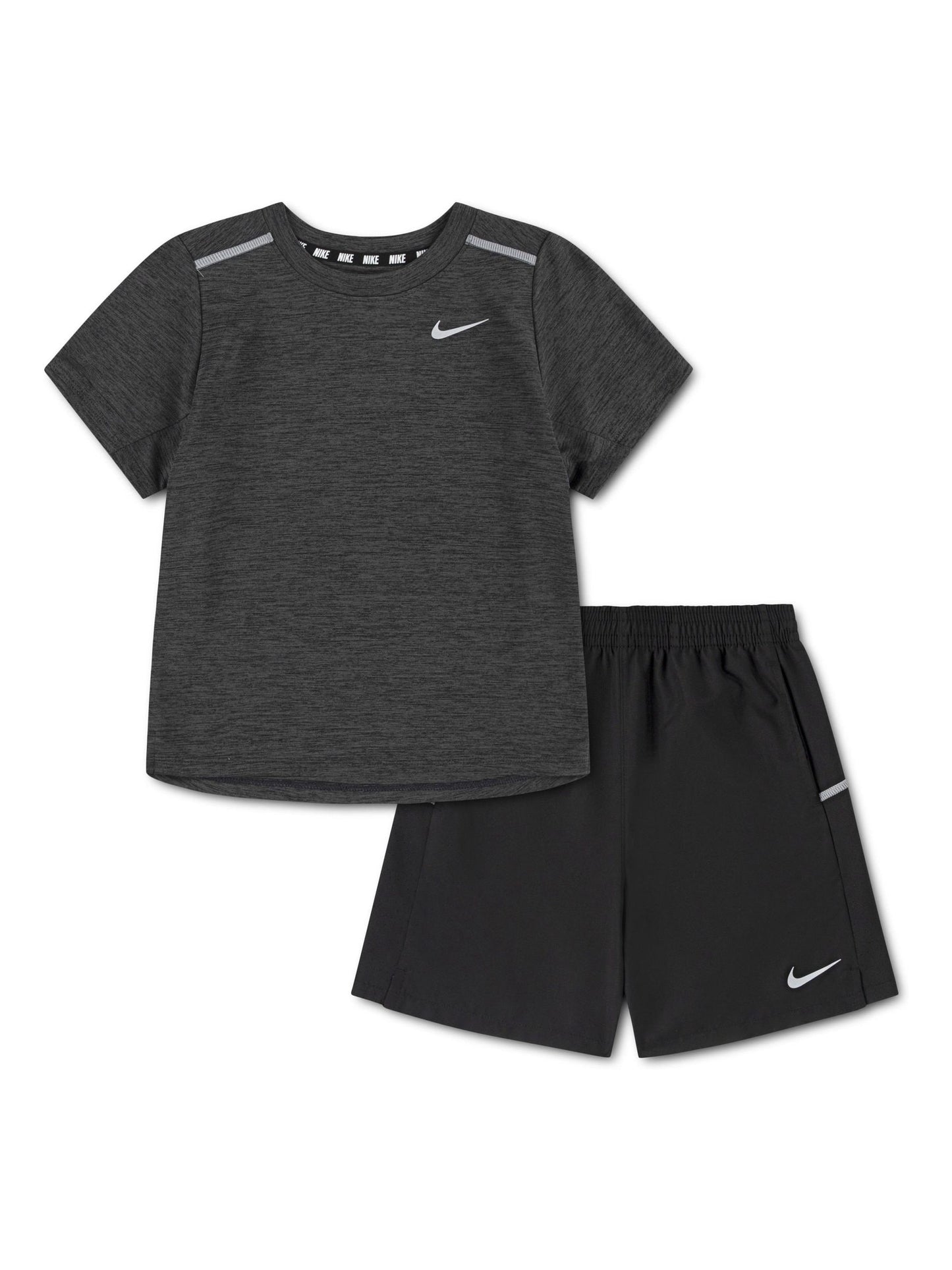 Nike Black Little Kids DriFIT T-Shirt and Shorts Set image 1