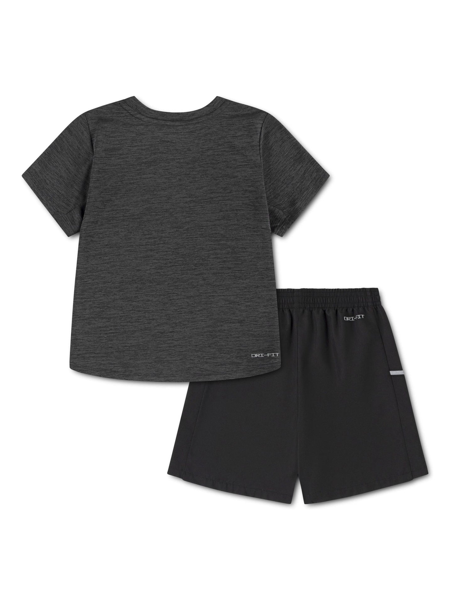 Nike Black Little Kids DriFIT T-Shirt and Shorts Set image 2