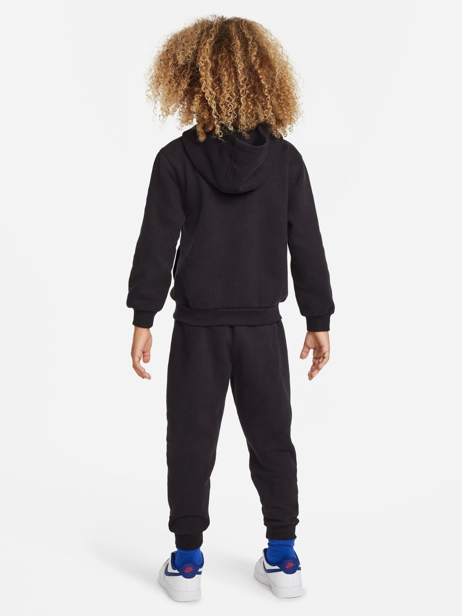 Nike Black Little Kids LBR Zip Through Tracksuit Set image 2