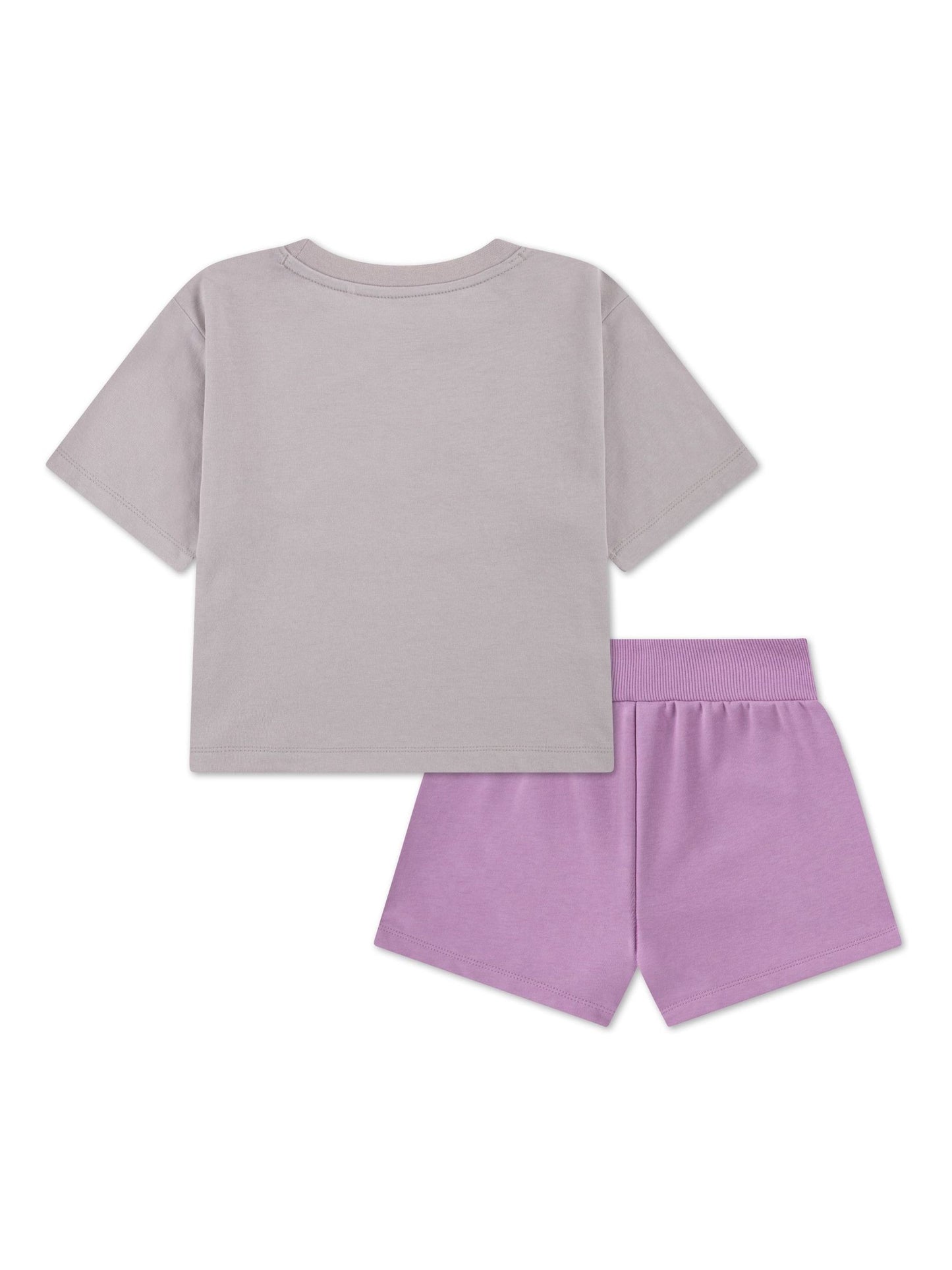 Nike Purple Little Kids Lace Print T-Shirt and Shorts Set image 3
