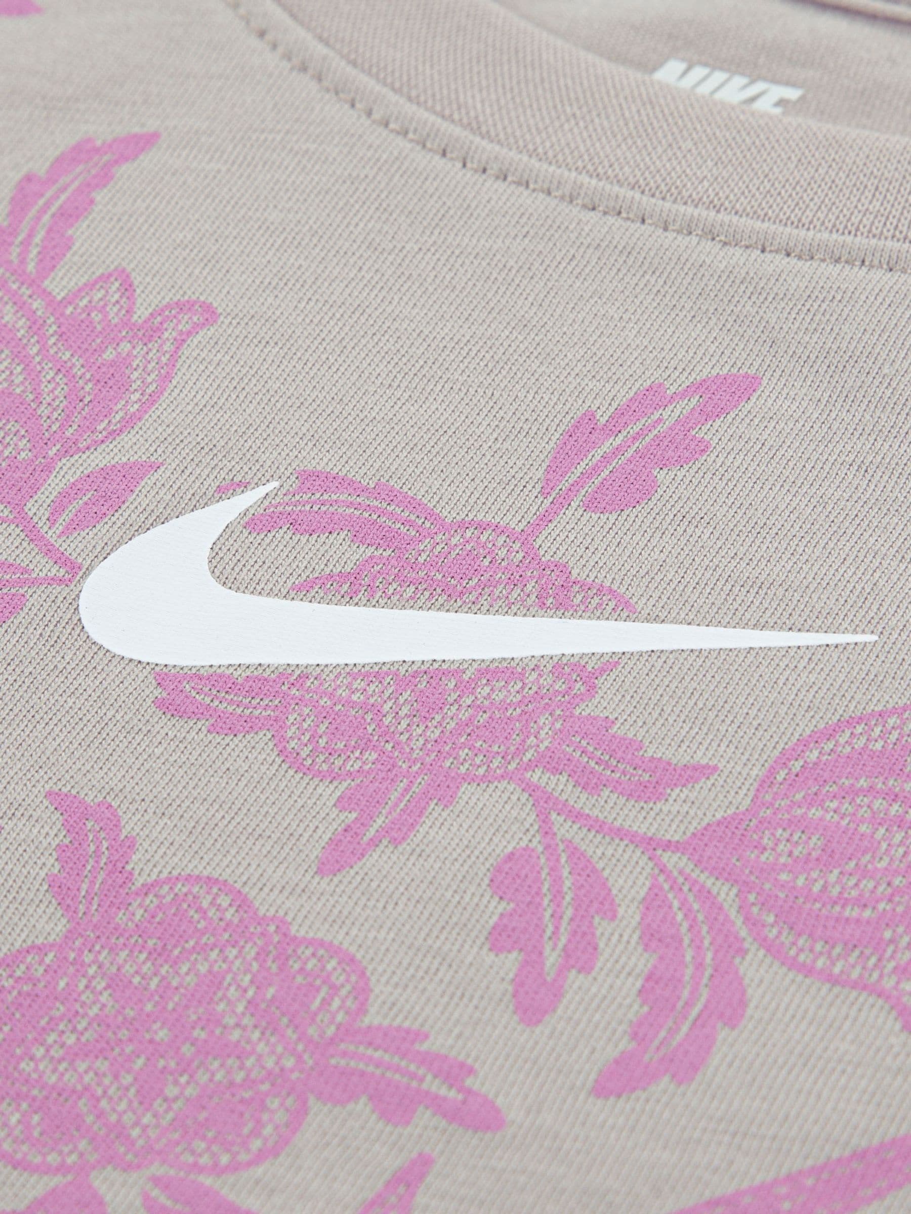 Nike Purple Little Kids Lace Print T-Shirt and Shorts Set image 4