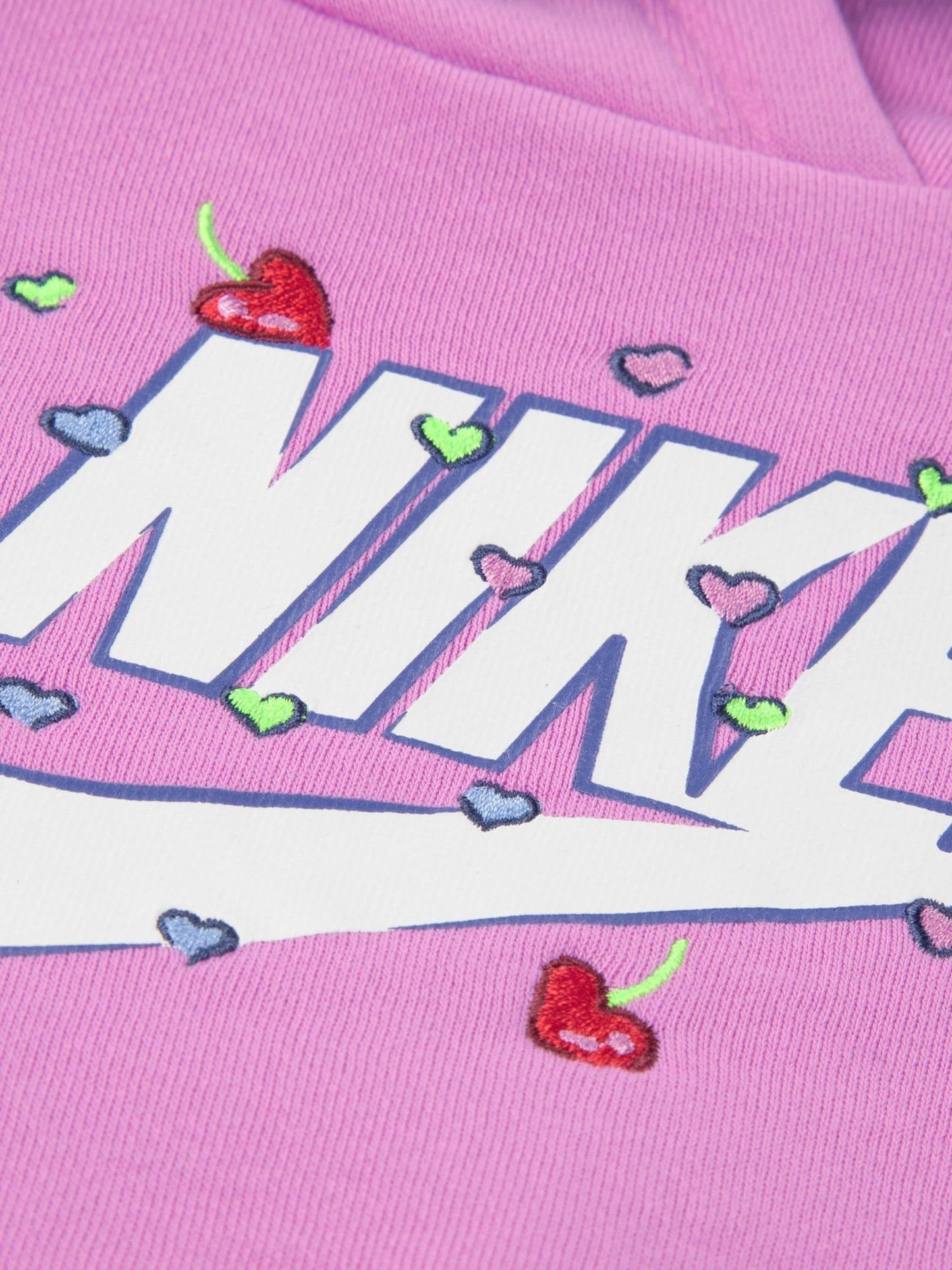 Nike Purple Light Little Kids Cherries Hoodie and Joggers Tracksuit Set image 4