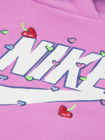 Nike Purple Light Little Kids Cherries Hoodie and Joggers Tracksuit Set image 4