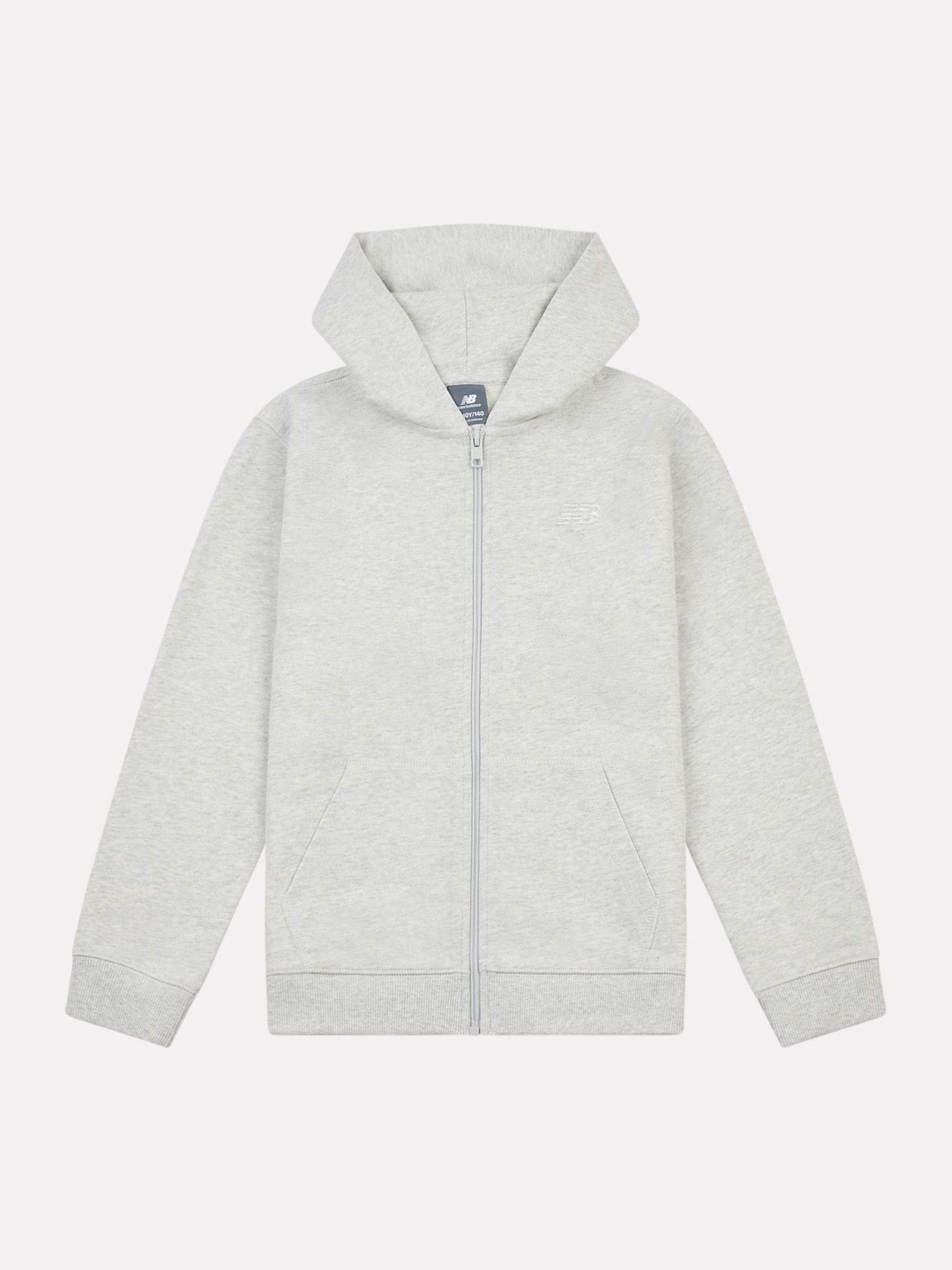 Dsiney Kidz - New Balance Grey Small French Terry Logo Zip Hoodie image 6
