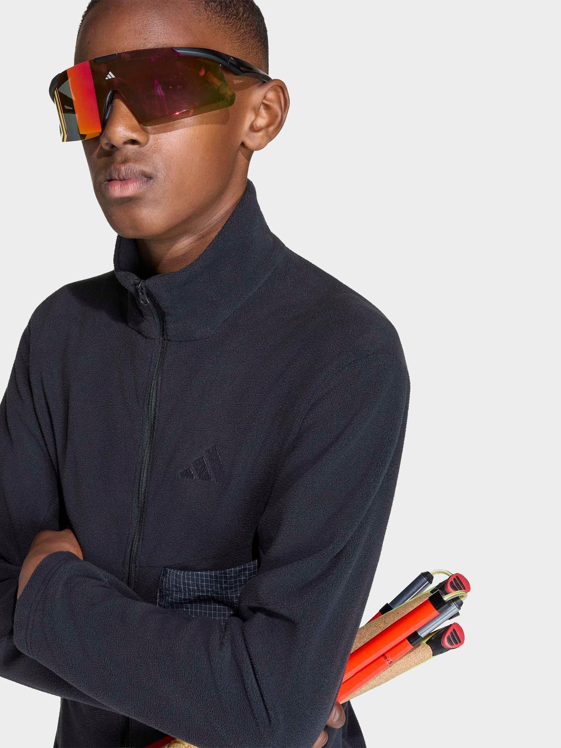 Dsiney Kidz - adidas Black Zip Up Terrex Fleece image 5