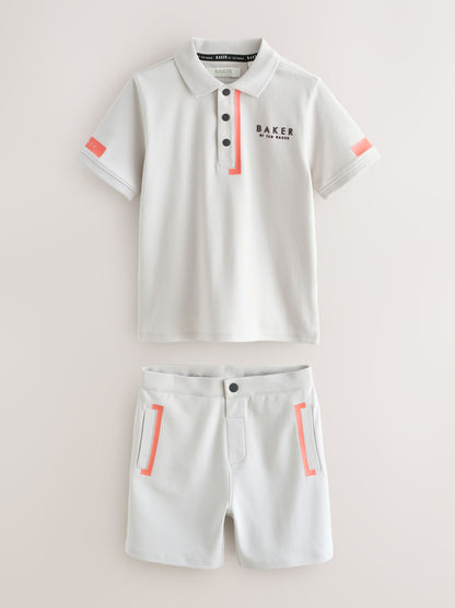 Baker by Ted Baker Short Sleeve Polo Shirt and Shorts Set - image 9