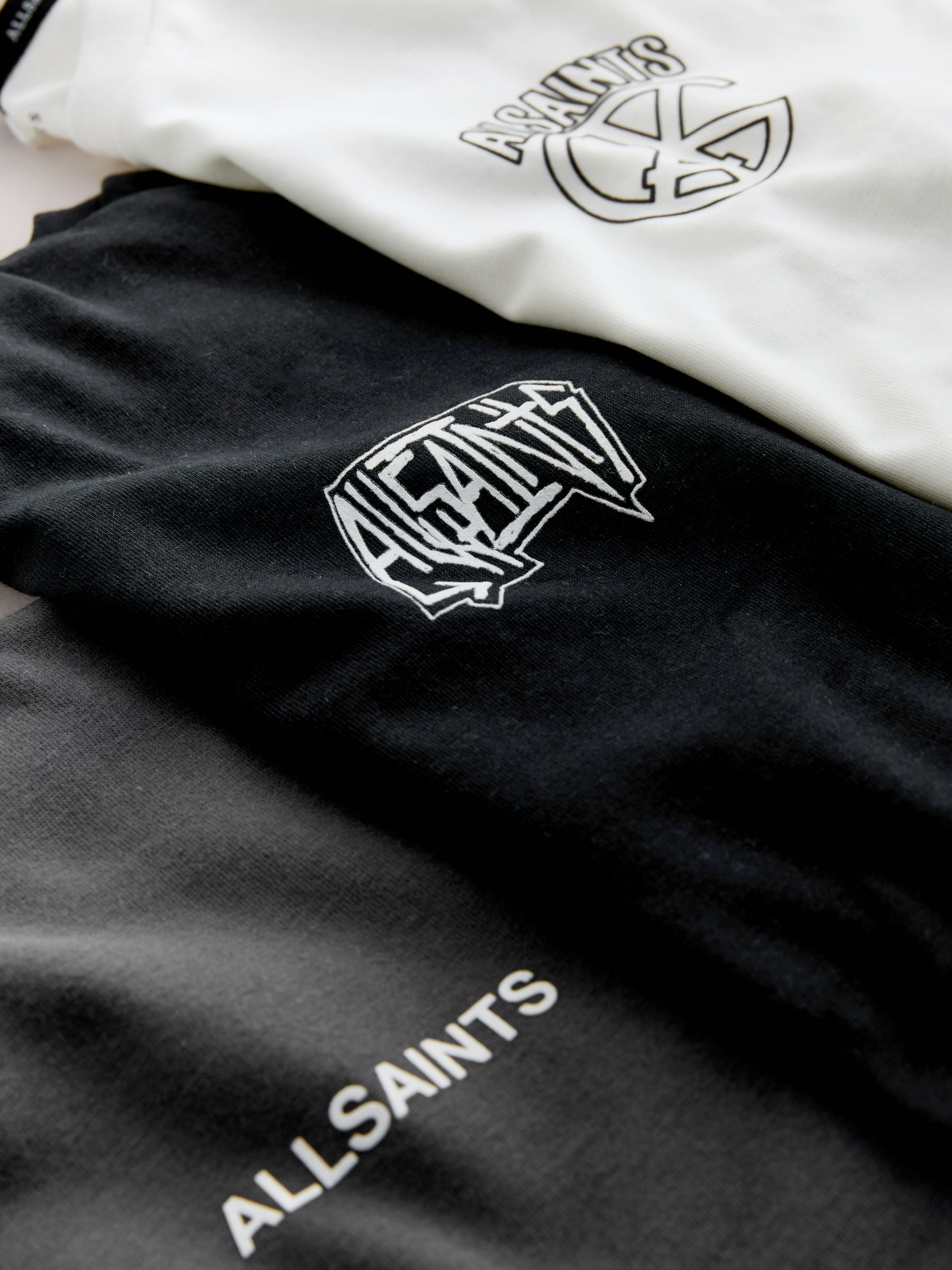 Dsiney Kidz - smALLSAINTS Black/White Graphic Graphic Crew T-Shirts 3 Pack image 6