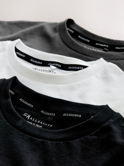 Dsiney Kidz - smALLSAINTS Black/White Graphic Graphic Crew T-Shirts 3 Pack image 7