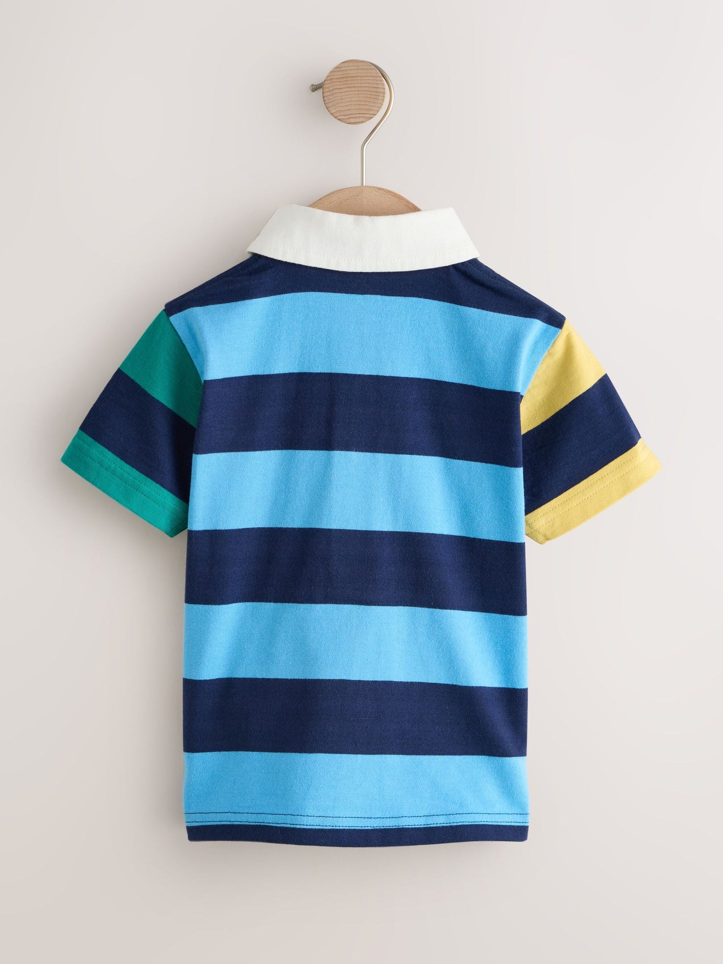 Dsiney Kidz - Blue/Navy Stripe Short Sleeve Rugby Polo Shirt (3mths-7yrs) image 6