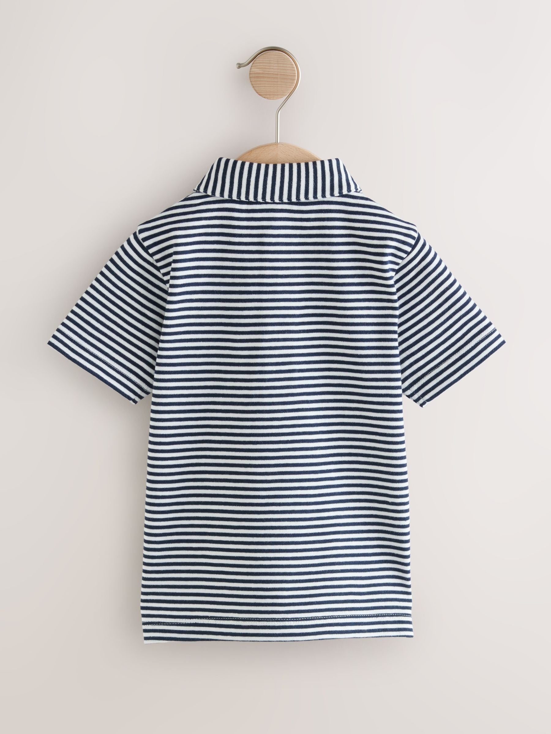 Dsiney Kidz - Navy/White Stripe Short Sleeve Polo Shirt (3mths-7yrs) image 5