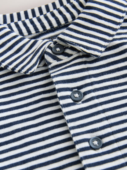 Dsiney Kidz - Navy/White Stripe Short Sleeve Polo Shirt (3mths-7yrs) image 6