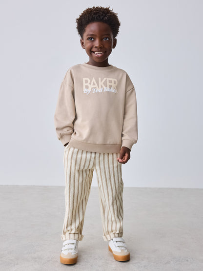 Baker by Ted Baker Sweatshirt and Striped Trousers Set image 1