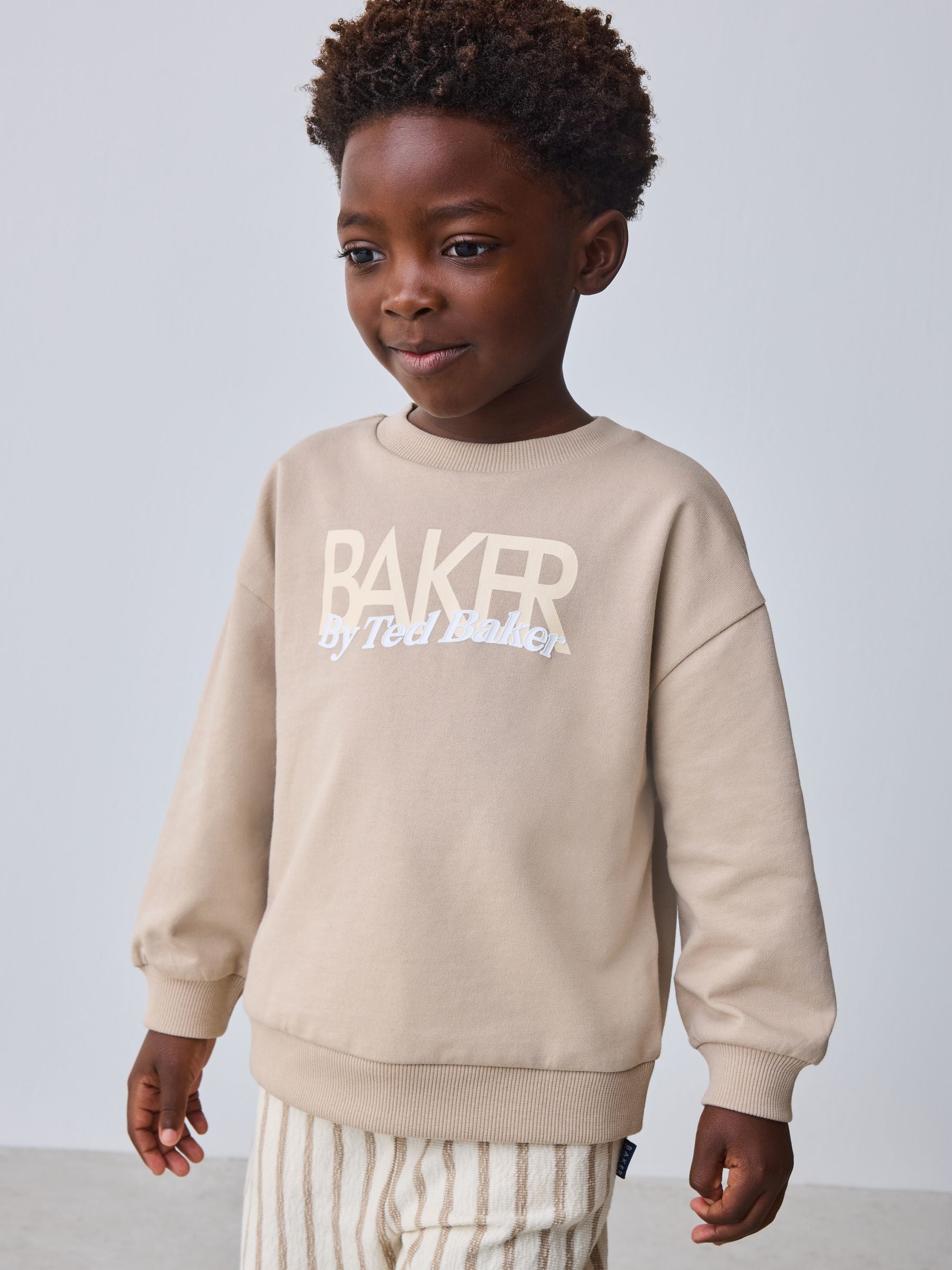 Baker by Ted Baker Sweatshirt and Striped Trousers Set image 4