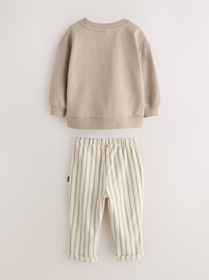 Baker by Ted Baker Sweatshirt and Striped Trousers Set image 8