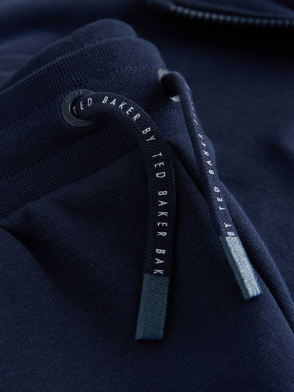Baker by Ted Baker Navy Oversized Funnel Zip Neck Sweatshirt and Joggers Set image 10