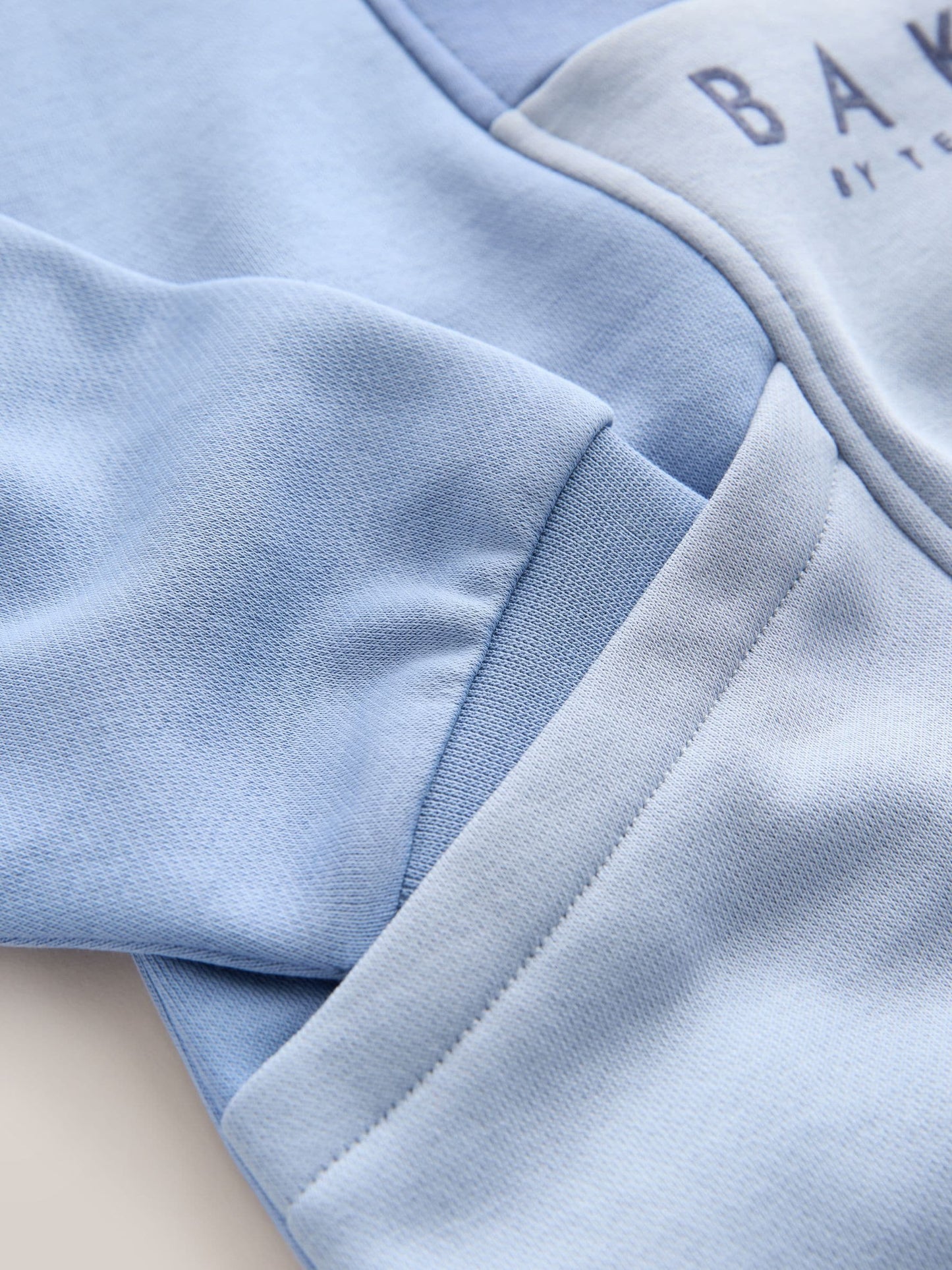 Dsiney Kidz - Baker by Ted Baker Blue Colourblock Funnel Neck Sweatshirt and Shorts Set image 10
