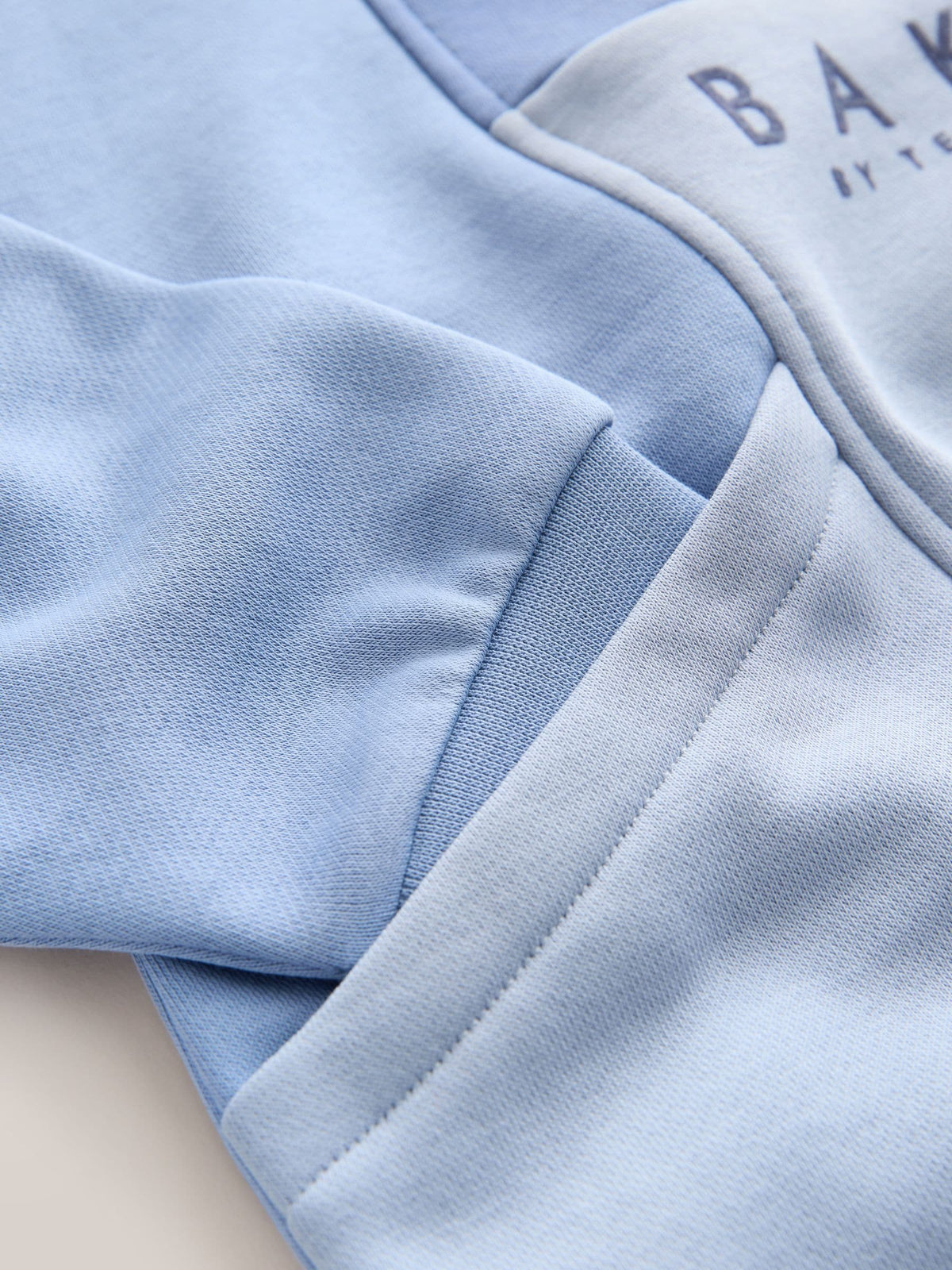 Dsiney Kidz - Baker by Ted Baker Blue Colourblock Funnel Neck Sweatshirt and Shorts Set image 10