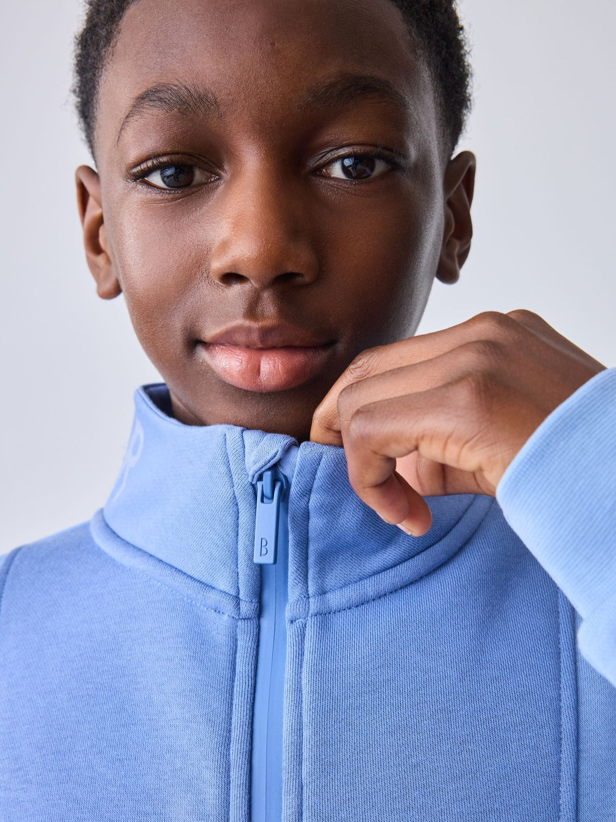Dsiney Kidz - Baker by Ted Baker Blue Colourblock Funnel Neck Sweatshirt and Shorts Set image 4