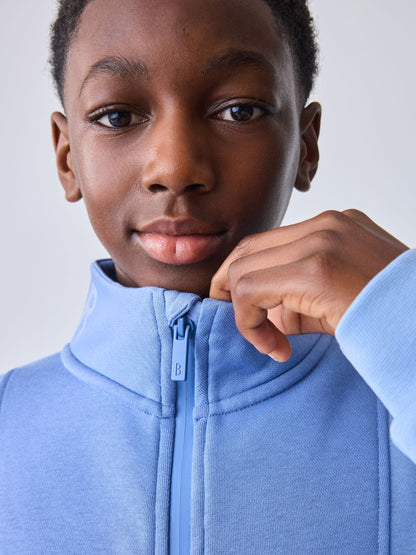 Dsiney Kidz - Baker by Ted Baker Blue Colourblock Funnel Neck Sweatshirt and Shorts Set image 4