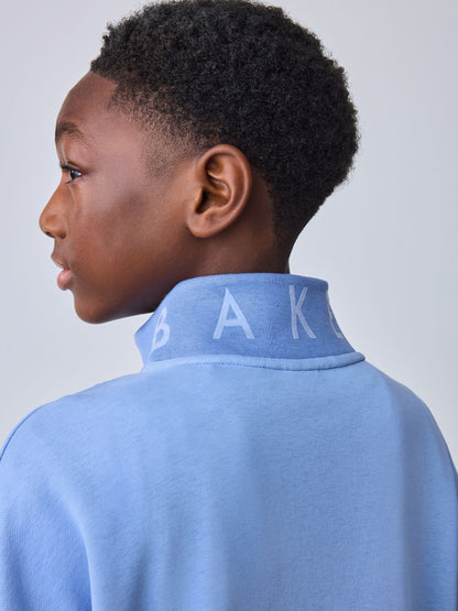 Dsiney Kidz - Baker by Ted Baker Blue Colourblock Funnel Neck Sweatshirt and Shorts Set image 5